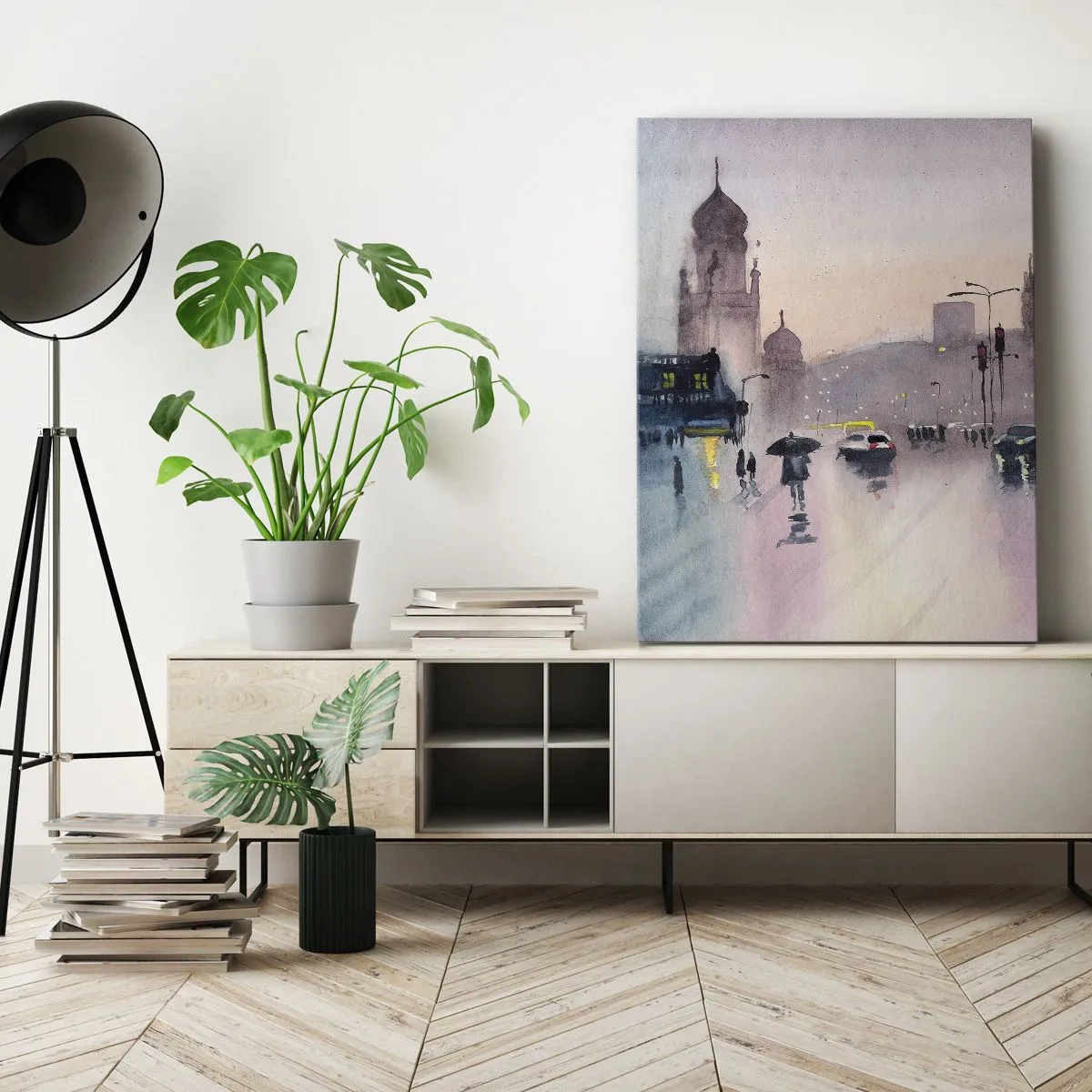 Obraz na plátně - V deštivém oparu - 50x70 cm