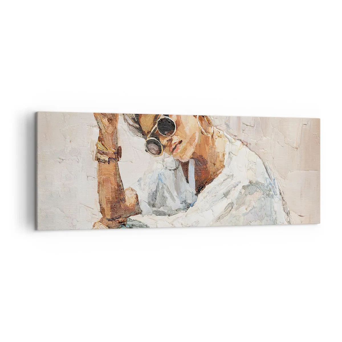 Obraz na plátně - Portrét v plném slunci - 140x50 cm