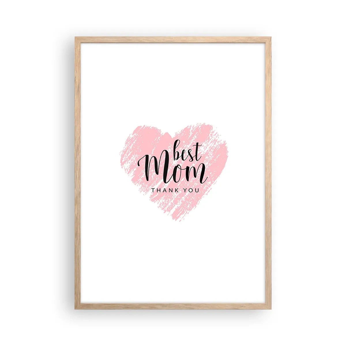 Plakát v rámu světlý dub - Vždy pravá chvíle - 50x70 cm