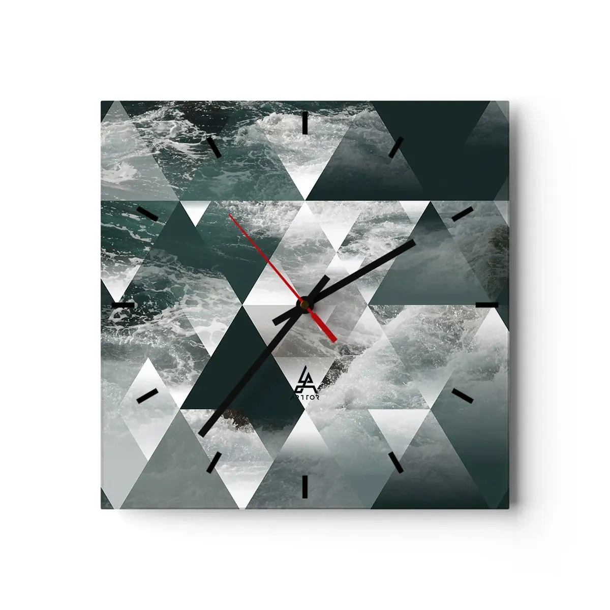 Nástěnné hodiny - Křišťálová perspektiva - 40x40 cm