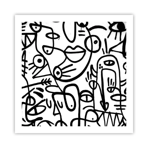 Plakát - Tváře a přeludy - 60x60 cm