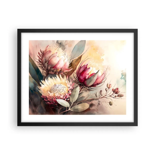 Plakát v černém rámu - Z profilu a en face - 50x40 cm