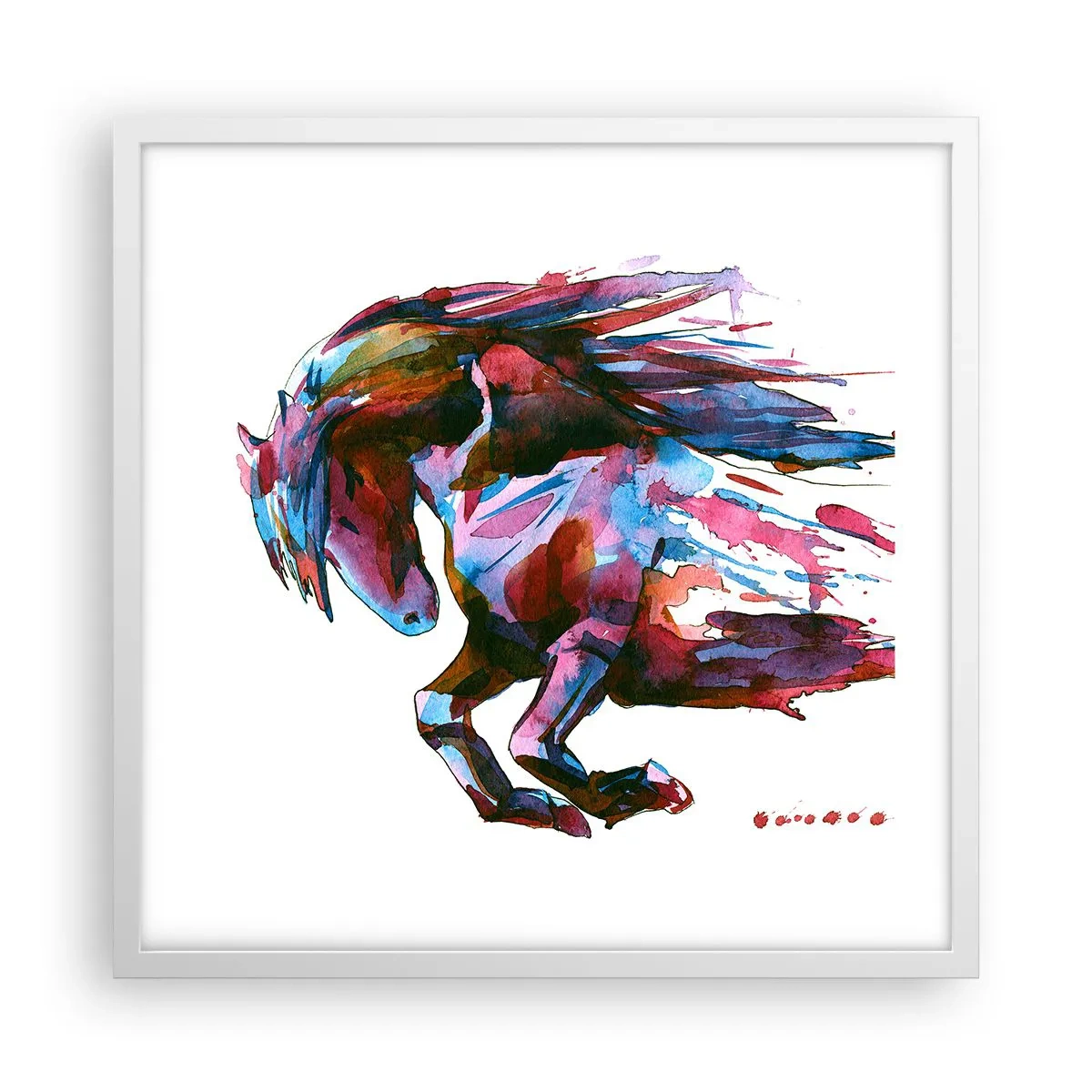 Plakát v bílém rámu - U vytržení - 50x50 cm