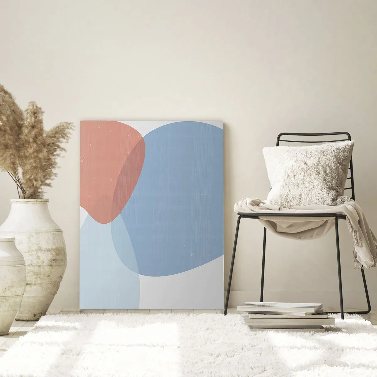 Obraz na skle - Pastelové vztahy - 70x100 cm