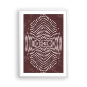 Plakát v bílém rámu - Prostor promlouvá - 50x70 cm