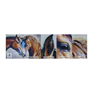 Fototapeta Vzorek Standard Eco - Je to přátelství? Je to láska? - Abstrakce, Koně, Příroda - 100x30 cm