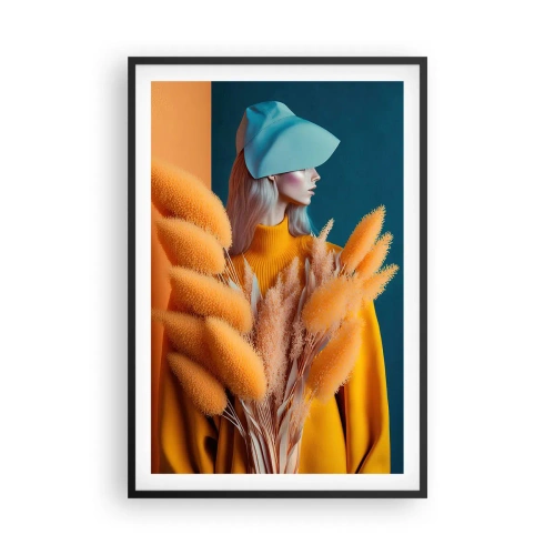 Plakát v černém rámu - Chlupatý portrét - 61x91 cm