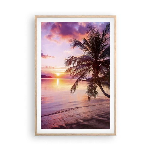 Plakát v rámu světlý dub - Blahobyt až po okraj - 61x91 cm