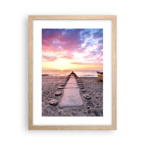 Plakát v rámu světlý dub - Okamžik hlubokého prožitku - 30x40 cm