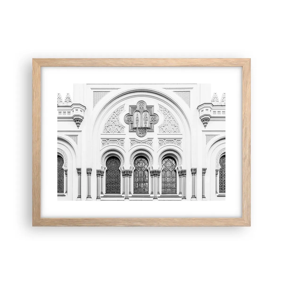 Plakát v rámu světlý dub - Na pomezí kultur - 40x30 cm