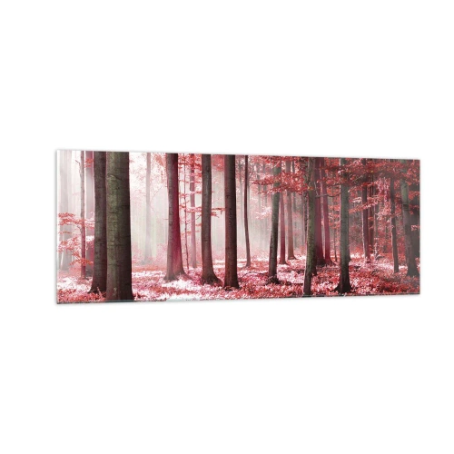 Obraz na skle - Červená je stejně krásná - 140x50 cm