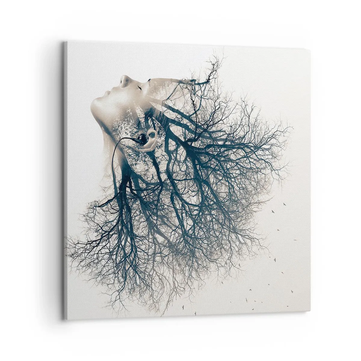 Obraz na plátně - Okouzlená šepotem stromu - 50x50 cm