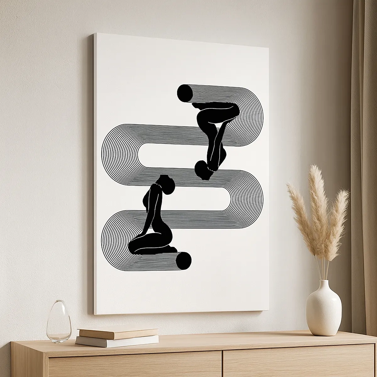 Obraz na plátně - Smyslná symetrie - 50x70 cm