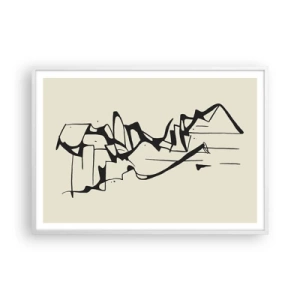 Plakát v bílém rámu - Možná krajina - 100x70 cm