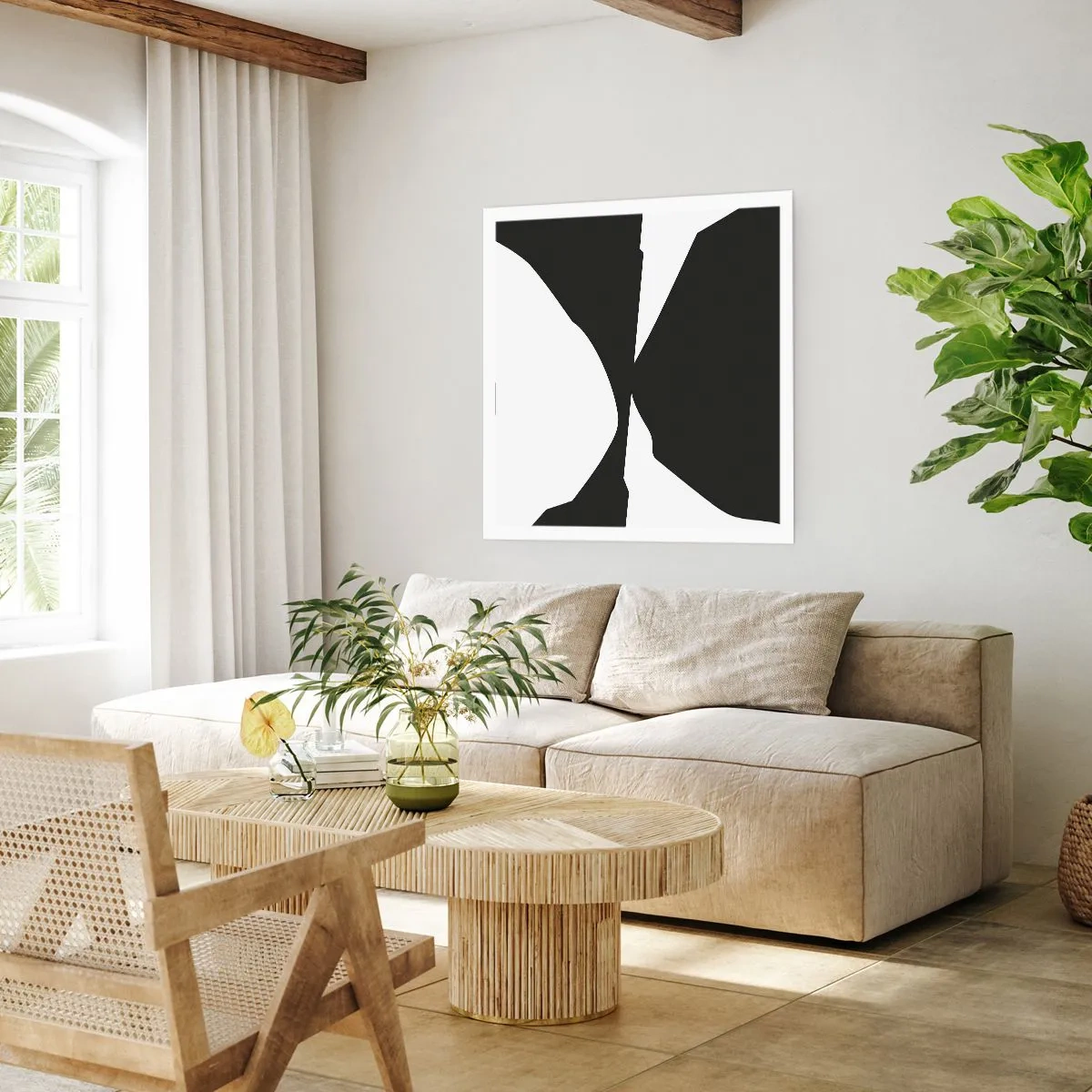 Plakát - Positive-negative - 50x50 cm