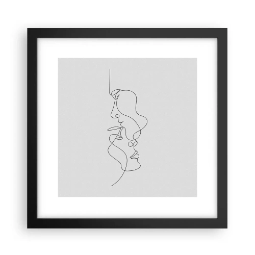 Plakát v černém rámu - Žár vášnivých tužeb - 30x30 cm