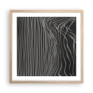 Plakát v rámu světlý dub - Rytmus a přízvuk - 50x50 cm