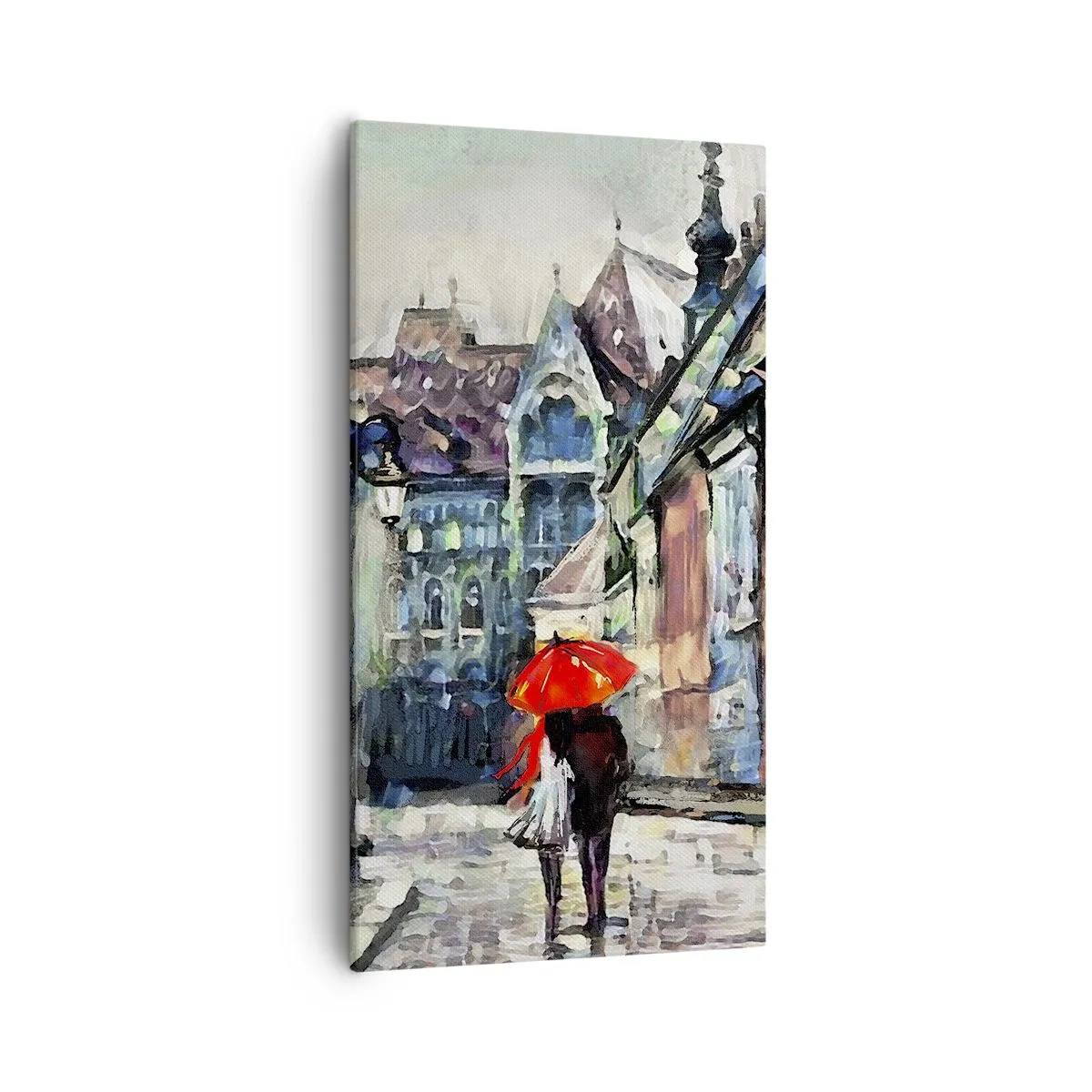 Obraz na plátně - Déšť pro dva - 55x100 cm