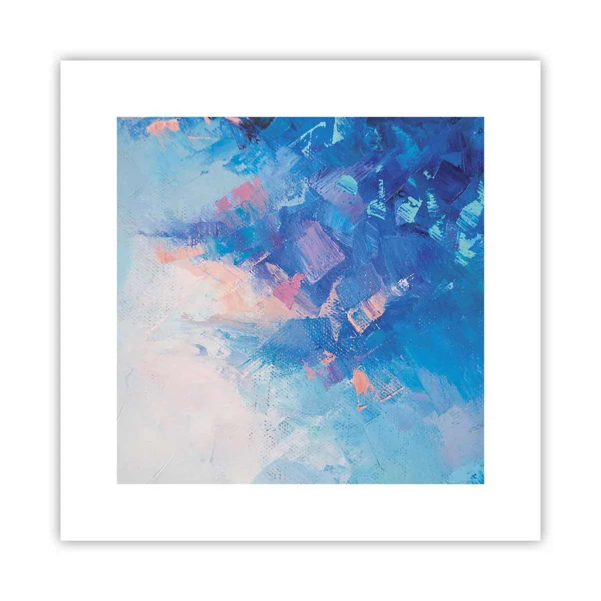 Plakát - Zimní abstrakce - 30x30 cm