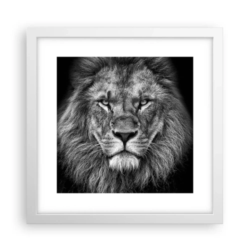 Plakát v bílém rámu - V korunovačním oděvu - 30x30 cm