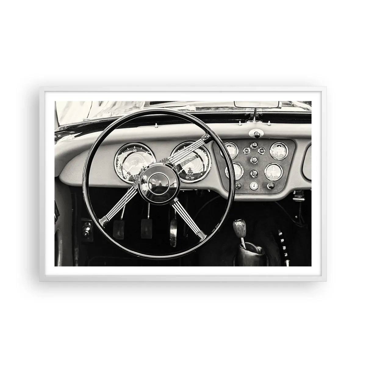 Plakát v bílém rámu - Sen sběratele - 91x61 cm