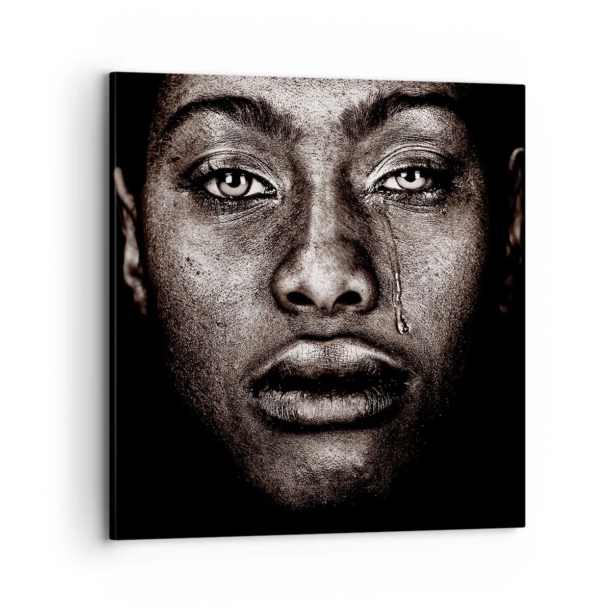 Obraz na plátně - Jedna slza - 70x70 cm