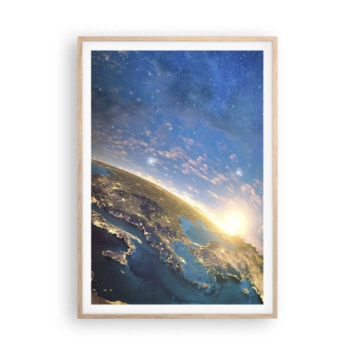 Plakát v rámu světlý dub - Podívejme se na sebe s odstupem - 70x100 cm