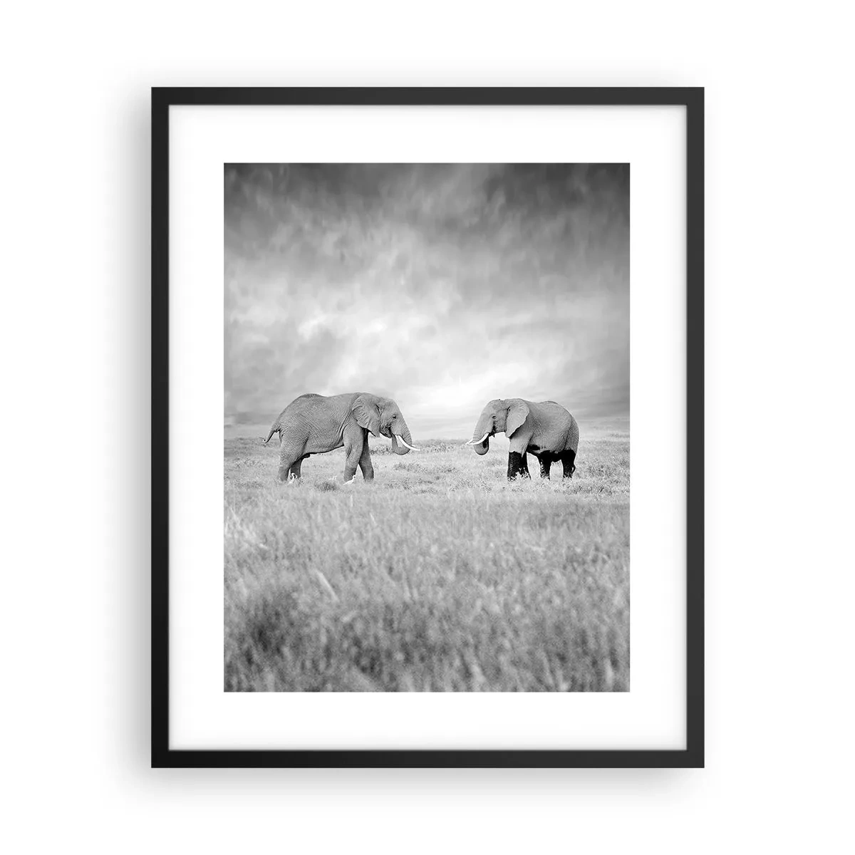 Plakát v černém rámu - Šedá je krásná - 40x50 cm