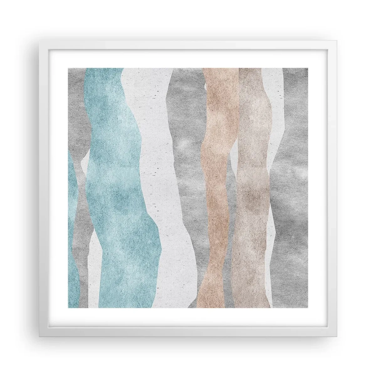 Plakát v bílém rámu - Studie blízkosti - 50x50 cm