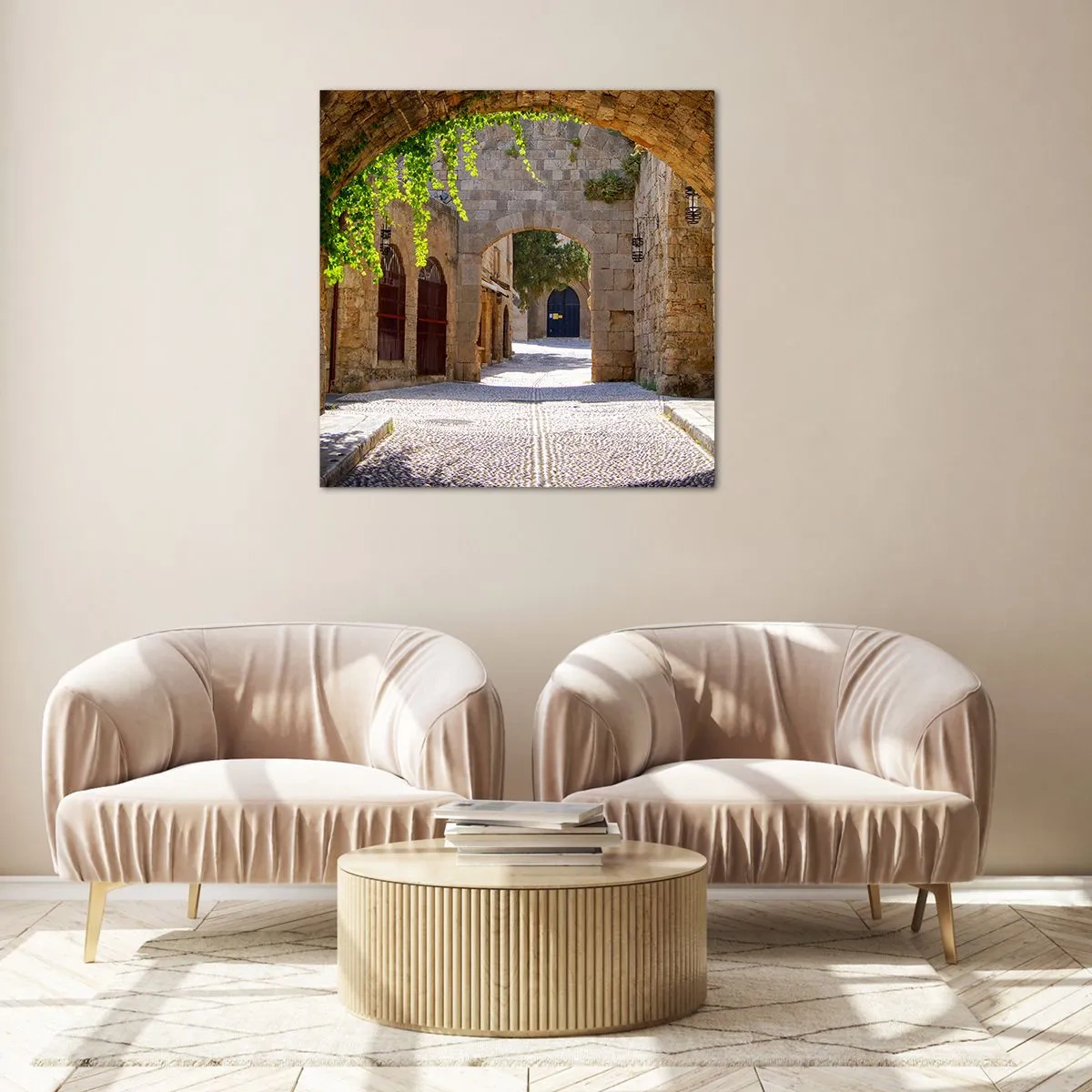 Obraz na skle - Brzy se objeví družina - 70x70 cm