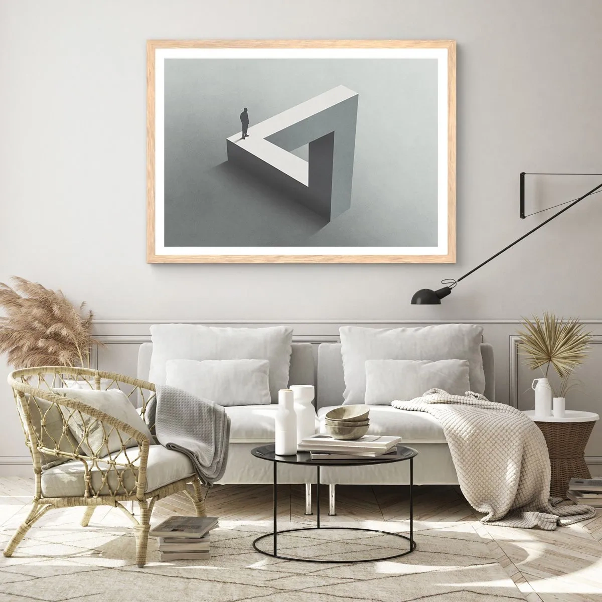 Plakát v rámu světlý dub - A přece je to možné - 100x70 cm