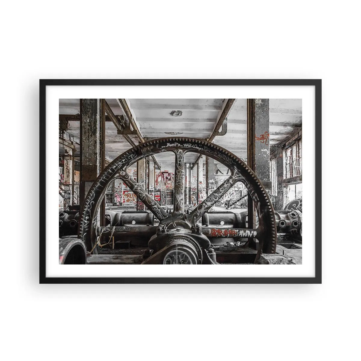 Plakát v černém rámu - Tajný život továrny - 70x50 cm