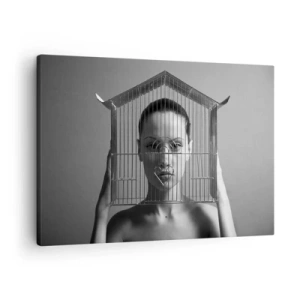 Obraz na plátně - Tak trochu surrealistický portrét - 70x50 cm
