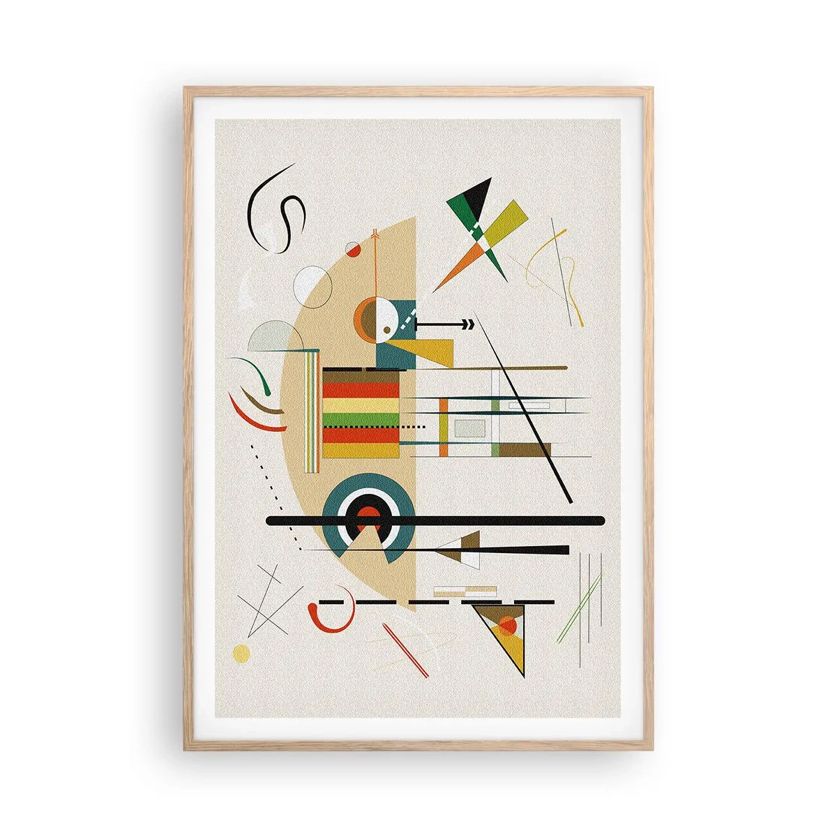 Plakát v rámu světlý dub - A svět se směje - 70x100 cm