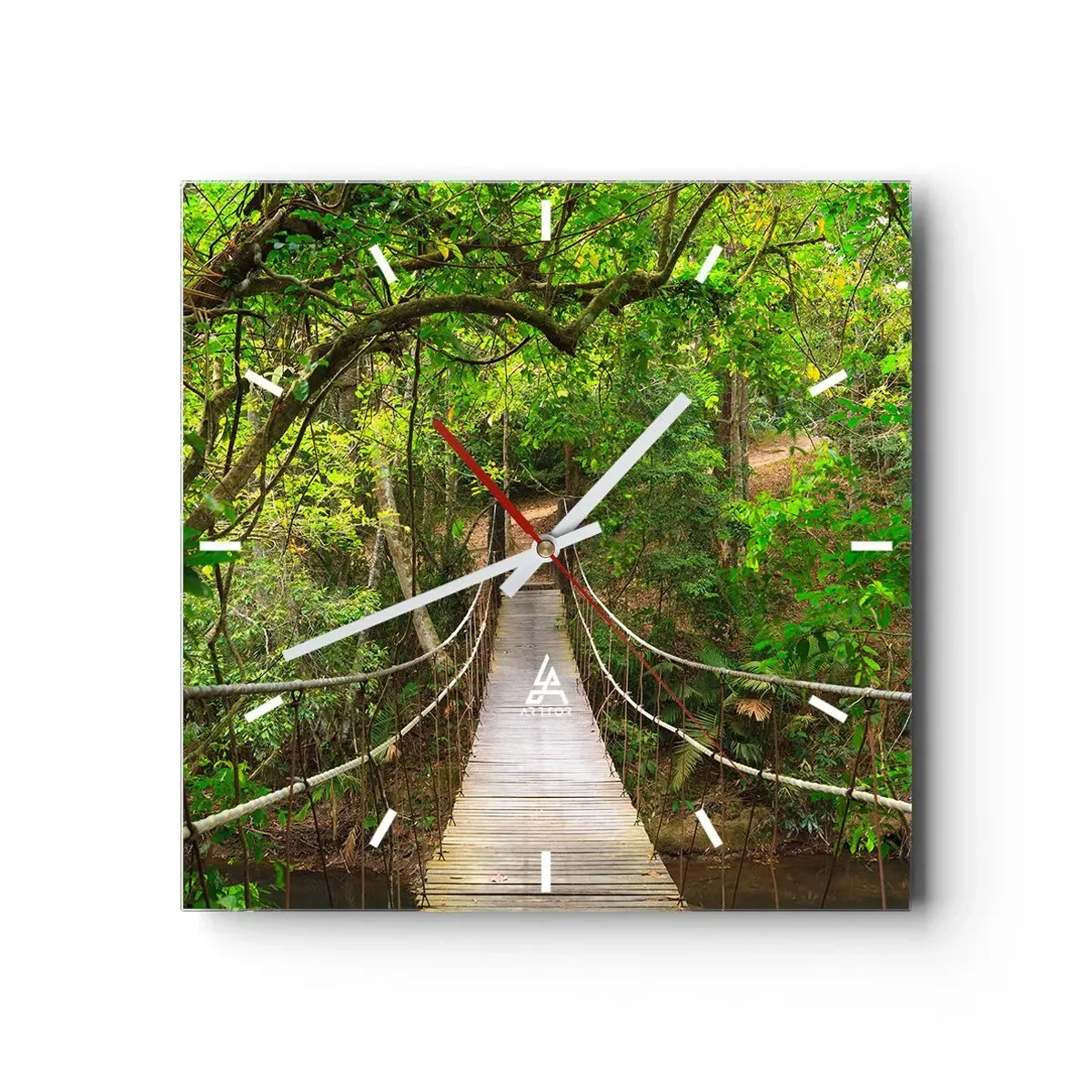Nástěnné hodiny - Protože na zahradě rostou popínavé rostliny - 40x40 cm