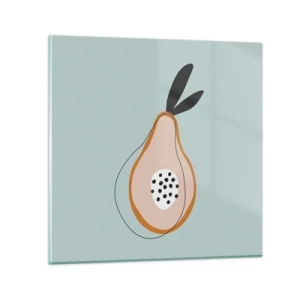 Obraz na skle - Pronikání do podstaty věcí - 30x30 cm