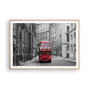 Plakát v rámu světlý dub - Všednost nemusí být šedá - 100x70 cm