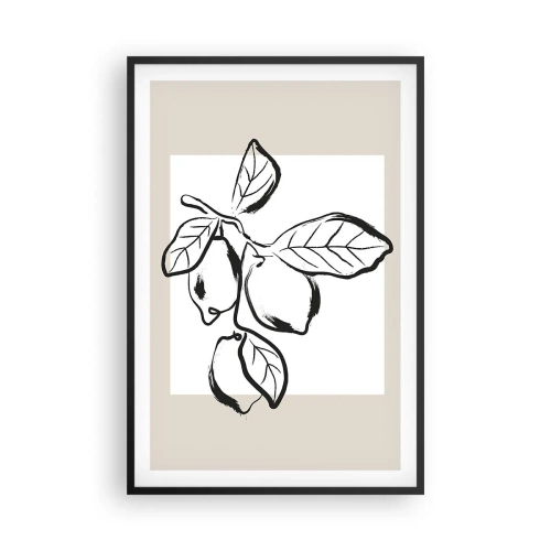 Plakát v černém rámu - Kde citron dozrává… - 61x91 cm