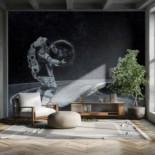 Fototapeta Premium Sand - Na Mléčné dráze - Kosmos, Astronaut, Fantazie - 100x70 cm