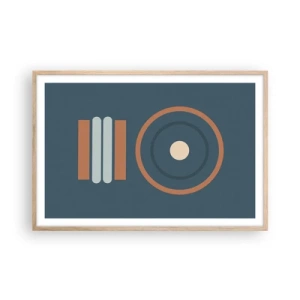 Plakát v rámu světlý dub - Podstata věcí - 91x61 cm