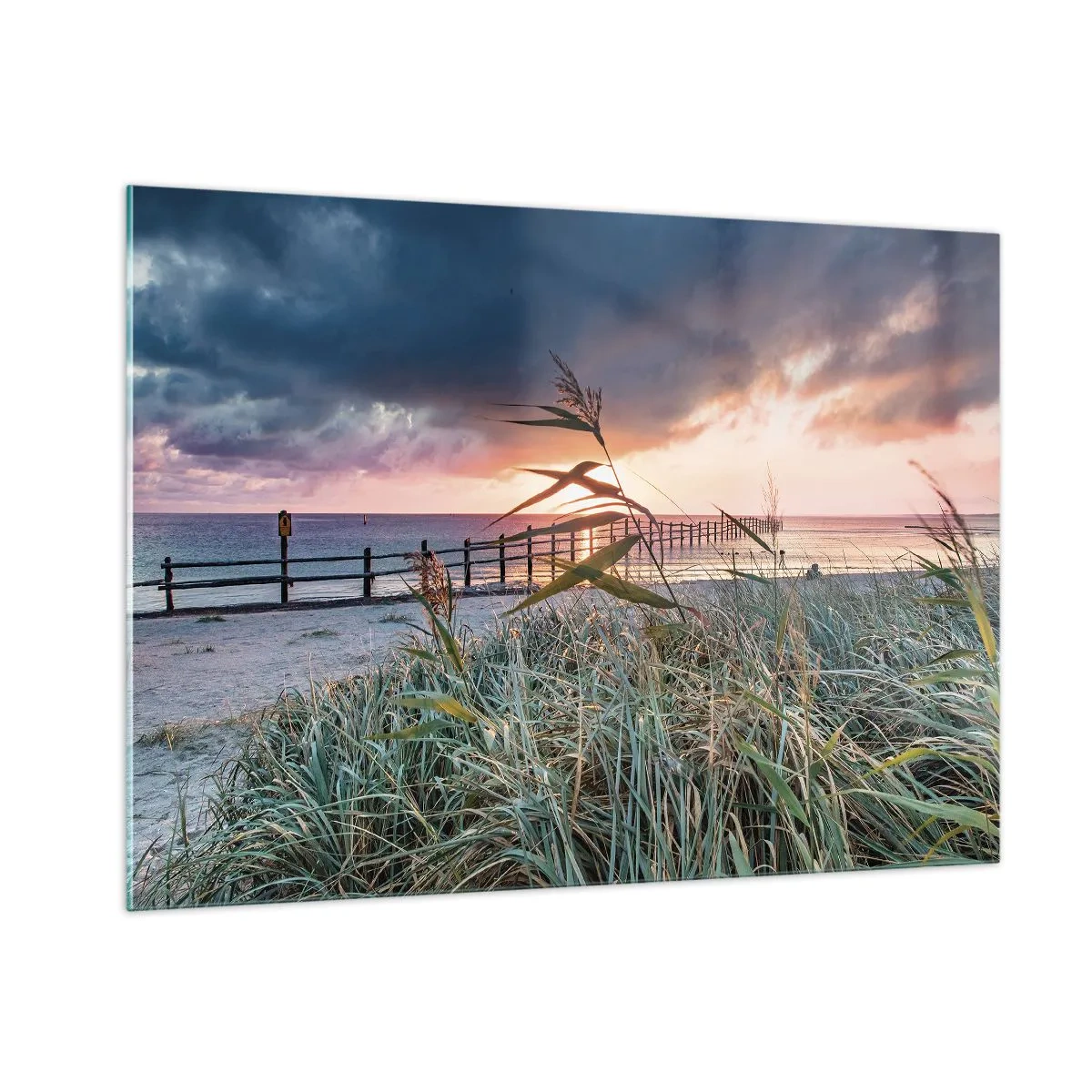 Obraz na skle - Neodváto větrem - 100x70 cm