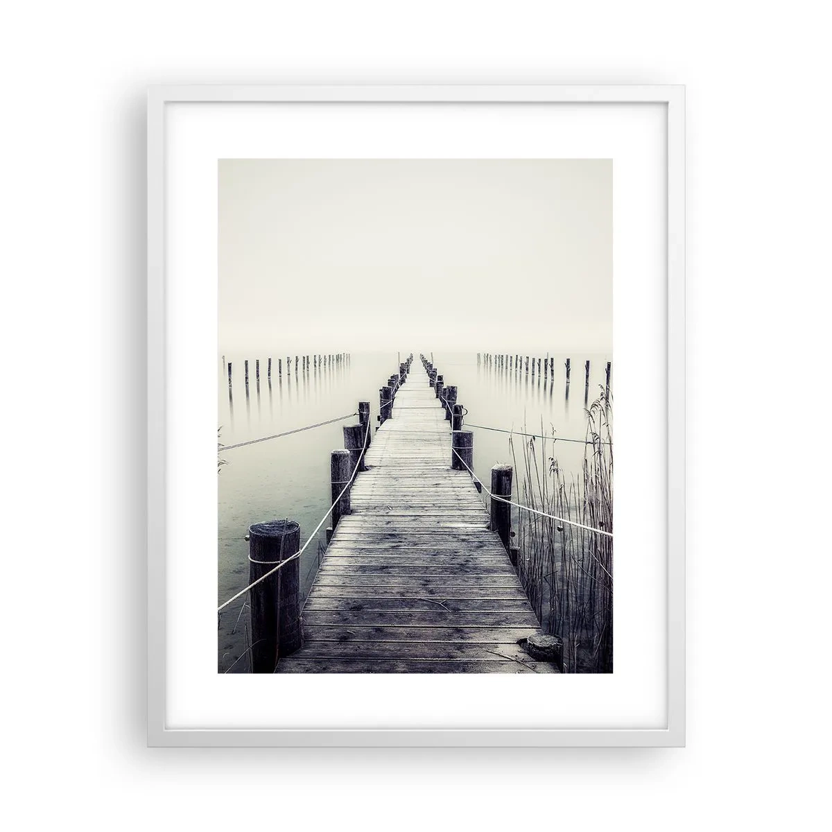 Plakát v bílém rámu - Ponoř se do klidu - 40x50 cm