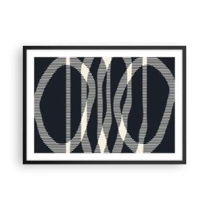 Plakát v černém rámu - Pokus o prolomení temnoty - 70x50 cm