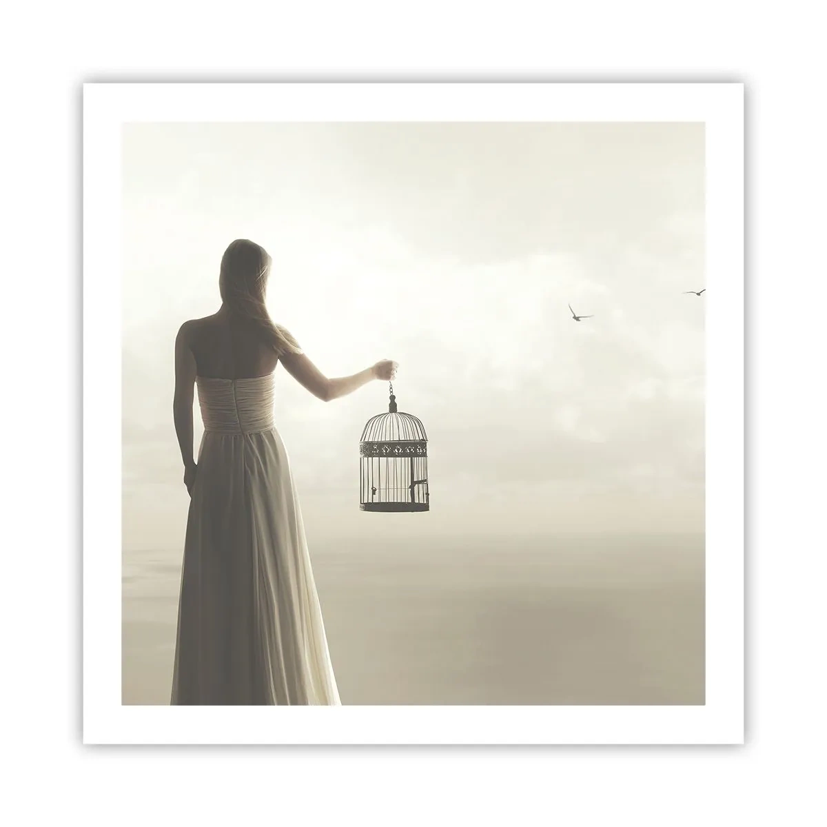 Plakát - Buď svobodná - 60x60 cm