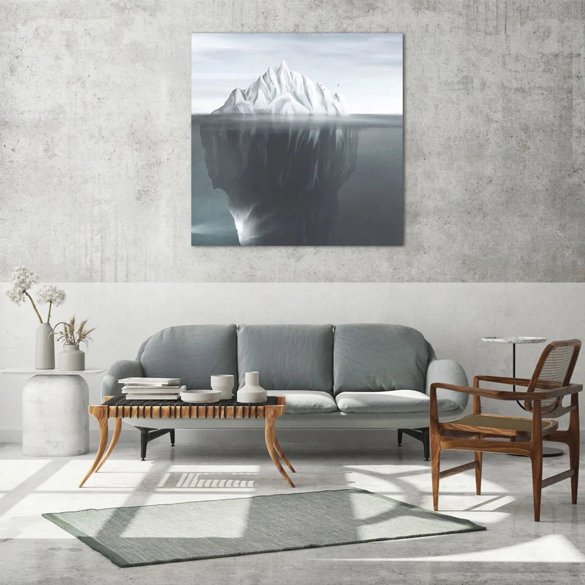 Obraz na skle - Podvodní tajemství - 60x60 cm