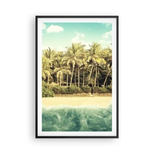 Plakát v černém rámu - Co třeba tady? - 61x91 cm