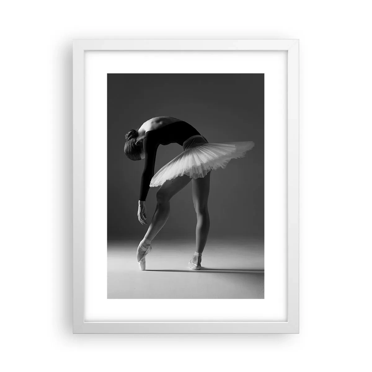 Plakát v bílém rámu - Bella ballerina - 30x40 cm