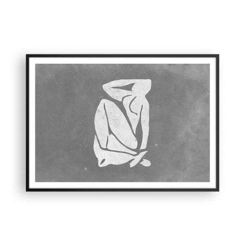 Plakát v černém rámu - V zádumčivosti - 100x70 cm