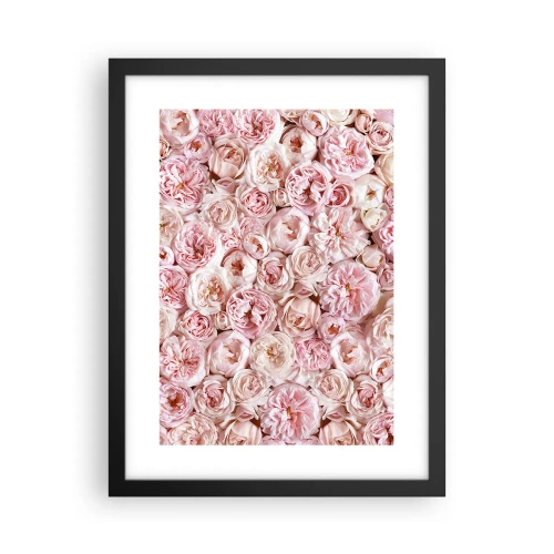 Plakát v černém rámu - Vydlážděná růžemi - 30x40 cm