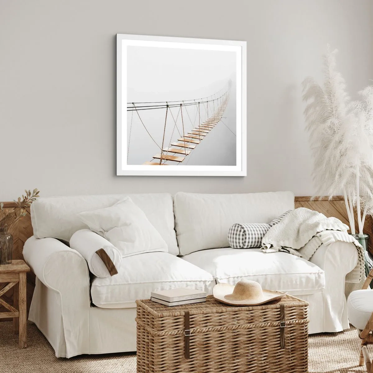 Plakát v bílém rámu - Kam vás zavede? - 30x30 cm